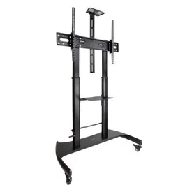 TOOQ Soporte suelo ruedas regulable "ARES" 60-100"